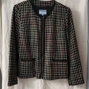 Black and white tweed jacket